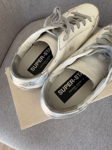 Golden Goose silver sneakers
