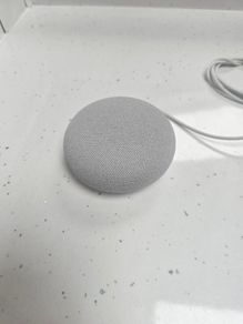 Google Home Mini (1st gen), chalk/grey