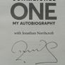 Peter Schmeichel - One - Autographed Book Image 2