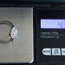 Vintage 925 Sterling Silver CZ Cluster Ring. Image 5