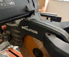 Evolution R255SMS-DB 255mm Electric Double-Bevel Sliding Mitre Saw 230V