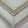 Vintage Two Tier Chrome and Brass Coffee Table, Attributed to Renato Zevi, Italy, 1970s Image 5