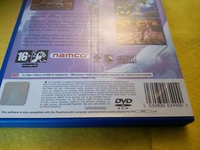Soul Calibur II  Soulcalibur II 2 PlayStation 2 Ps2 Games Original