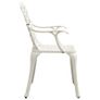 Garden Chairs 4 pcs Cast Aluminium White Image 4