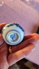 A,small blue-and-white porcelain scent bottle, snuff bottle, or miniature decorative flask