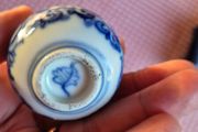 A,small blue-and-white porcelain scent bottle, snuff bottle, or miniature decorative flask