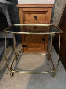 Brass coffee table