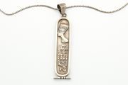 Vintage 925 Sterling Silver Egyptian Pharaoh Necklace