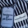 New oversized 100% cotton Lauren navy stripe beach towel by business and pleasure Image 8