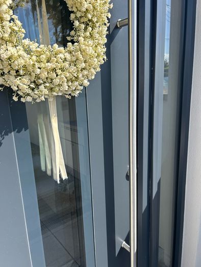 front door frame &  glass panel