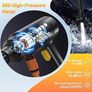 Cordless Pressure Washer, 18 bar Portable High Pressure Electric Washer with 2 Batteries, 6 in 1 Nozzle Cordless Battery High Pressure Washer, Sprays 6-10m Away, for Car/Floor/Patio Cleaning Yellow Image 6