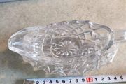 Old Ctt Glass Greavy Dish With A Plat.