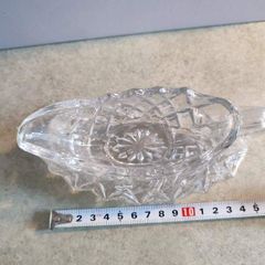 Old Ctt Glass Greavy Dish With A Plat.
