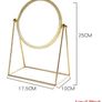360 Rotation Metal Makeup Mirror Single Sided Vintage Vanity Mirror Golden like new Image 4