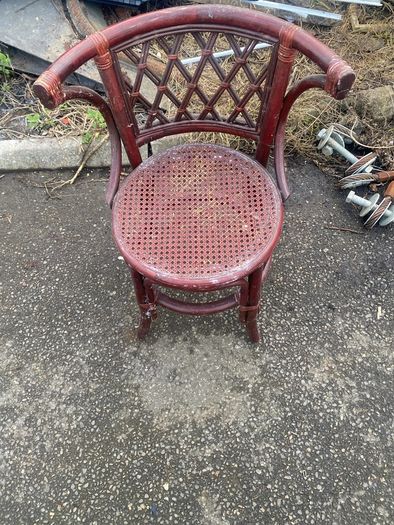 wicker and  ratten chair vintage
