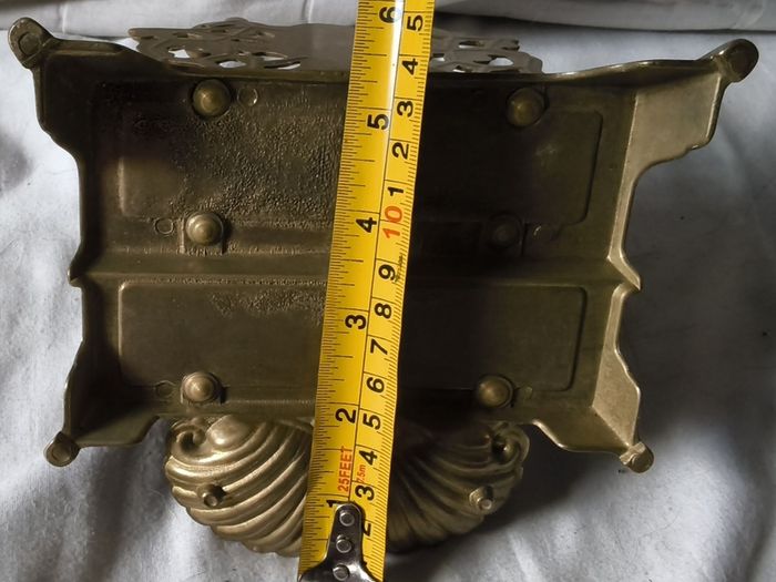 vintage collectable brass letter rack