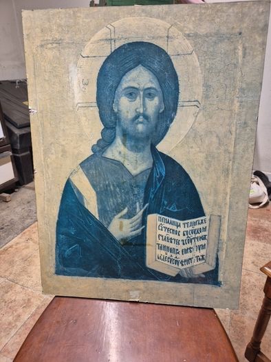 Vintage Large Christ the Teacher Saviour Icon