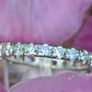 Antique 1.5ct Diamond Eternity / Wedding Band Ring - Platinum Image 5