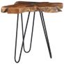 Coffee Table 70x45 cm Solid Teak Wood and Polyresin Image 6