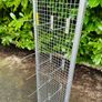 Large Wire Mesh Grid Wall Shop Dislay Stand With 18 Hooks Image 3
