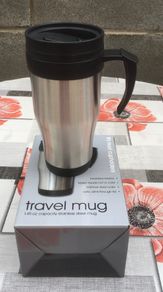 New in Box Stainless Steel Travel Mug