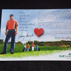 Ireland Postcard : Golf Ireland " 3 Irish Open " Padraig Harrington , Time to Play Postcard - 2010