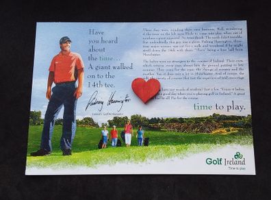 Ireland Postcard : Golf Ireland " 3 Irish Open " Padraig Harrington , Time to Play Postcard - 2010