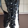Black Designer Gianvito Rossi Jewelled Heels Image 9