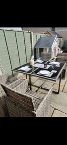 Rattan cube set