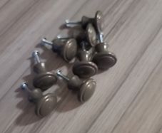 8 Grey Drawer Knobs