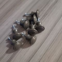 8 Grey Drawer Knobs