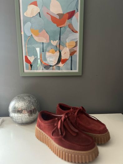 Clarks tornhill burgundy