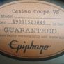 PENDING!!Epiphone Casino Coupe VS and padded gig bag Image 9