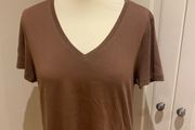 M&amp;S toffee cotton top size 12
