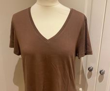 M&S toffee cotton top size 12