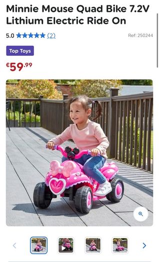 Electric ride on Minnie quad bike. NEW