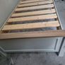 single bed,solid wood,oak top,grey. Image 7