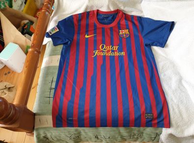 Barcelona Football Club Home Jersey 2011 to 2012 Large Adult Nike