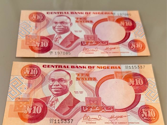 Nigerian Currency - Naira 10, 20 and 50