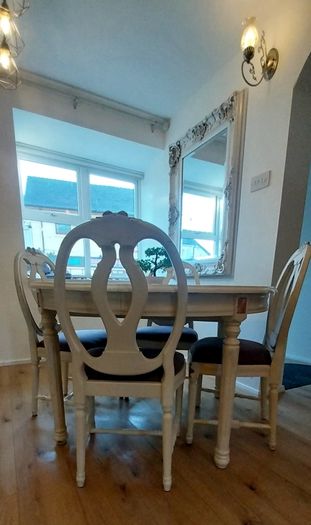 table with chairs, French style