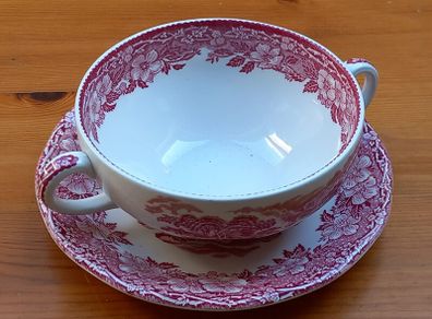 'Woodland' Soup Bowl and Saucer