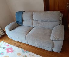 3 Seat Grey Power Recliner Couch / Sofa 2023