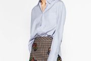 Zara Woman Checked Mini Skirt - Size M