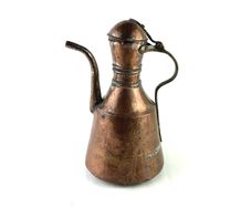 Antique Turkish copper pitcher
