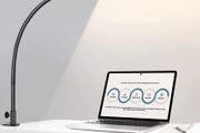 LED Desk Lamp with Clamp, Eye Caring Reading Lamp with USB Adapter, 5 Color Modes, 10 Brightness, Long Flexible Gooseneck Daylight Light, Architect Task Lamp, Clip on Lamps for Home Office (FREE POSTAGE)