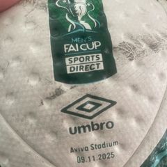 Match ball used in FAI Cup final 2025 Shamrock Rovers