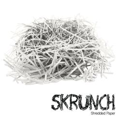 SKRUNCH - White Shredded Paper - Straight cut