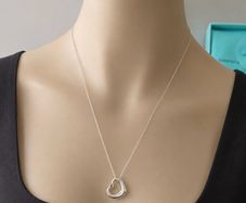 Tiffany and Co Open heart necklace with Diamante