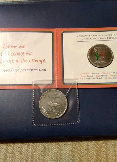 Two  Coins  Special Olympics  &  Millenium Pound