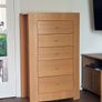 Tall boy with built-in jewellery box and mirror Image 2